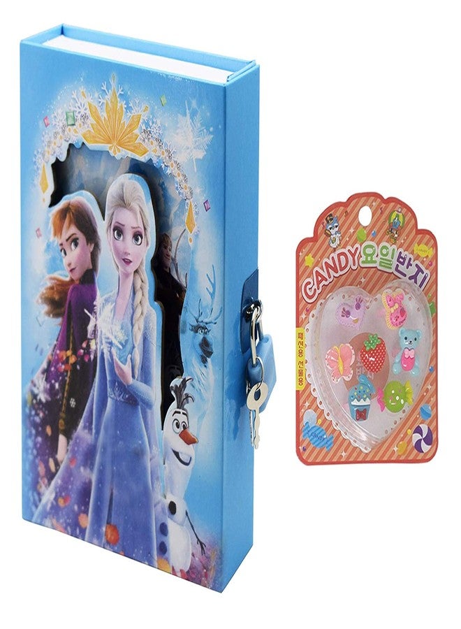 Asera مفكرة أسيرا ذات القفل السري بتصميم أميرة وحلقات فاخرة للأطفال، أفضل هدية عيد ميلاد للأولاد والبنات - Image 1